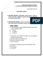 Actividad Ludica - 12 de Septiembre de 2021