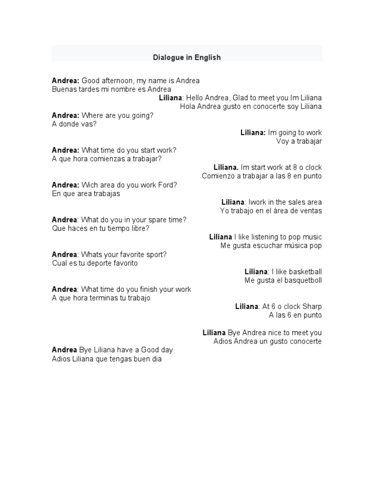 Dialogo | PDF