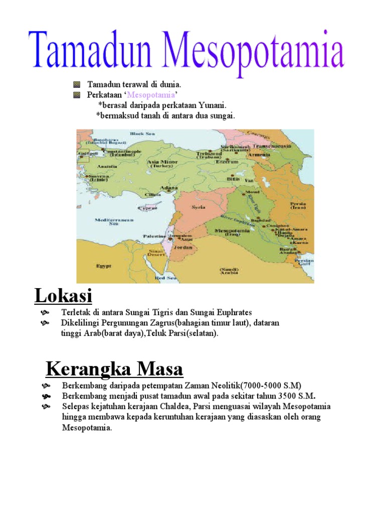 Tamadun Mesopotamia | PDF