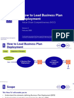 How To Lead Business Plan Deployment: Value Chain Competitiveness (VCC)