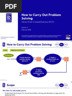 How To Carry Out Problem Solving: Value Chain Competitiveness (VCC)