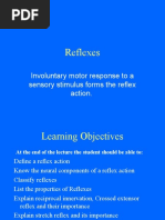 Reflexes: Involuntary Motor Response To A Sensory Stimulus Forms The Reflex Action