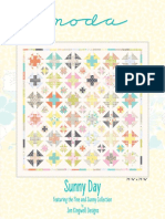 71 1⁄4” x 71 1⁄4” Sunny Day Quilt Pattern by Jen Kingwell Designs