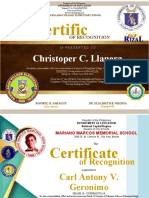 Certific: Christoper C. Llanera