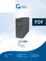 ZP120 N UPS Series 1-20kVA Technical Specification