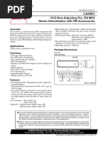 VCO Non-Adjusting PLL FM MPX Stereo Demodulator With FM Accessories