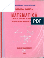 Pdfcoffee.com Matematica Manual Pentru Clasa Ix a Mircea Ganga Pdfpdf PDF Free