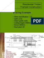 Residential Timber Framed Construction: Bracing Example