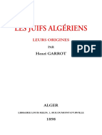 Henri Garrot - Les Juifs en Algerie 1898