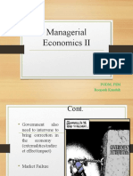 Managerial Economics II: PGDM, FSM Roopesh Kaushik