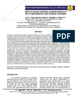 Formative Assessment in Online Distance Learning Modality Through The Lens of Mathematics and Science Teachers