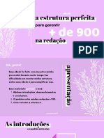 eBook a Estrutura Perfeita Para Garantir + de 900 Na Redação