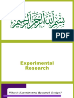 Experimental Reasearch