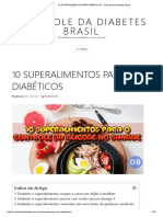 10 Superalimentos para Diabéticos - Controle Da Diabetes Brasil