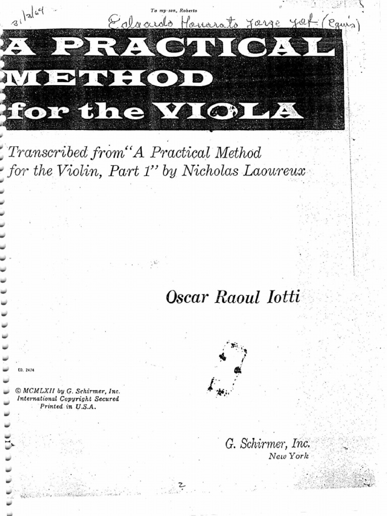 Metodo Viola Lauoreux | PDF
