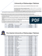 1st Merit List