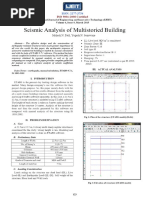 Seismic Analysis of Multistoried Building