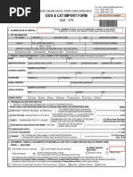 Dog & Cat Import Form AQS-279 Hawaii | PDF | Rabies | Pet