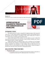 Non Invasive Tests Appreciation of Diagnostic Procedures For Cardiovascular Problems