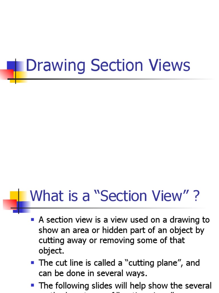 Section Views | PDF | Technical Drawing
