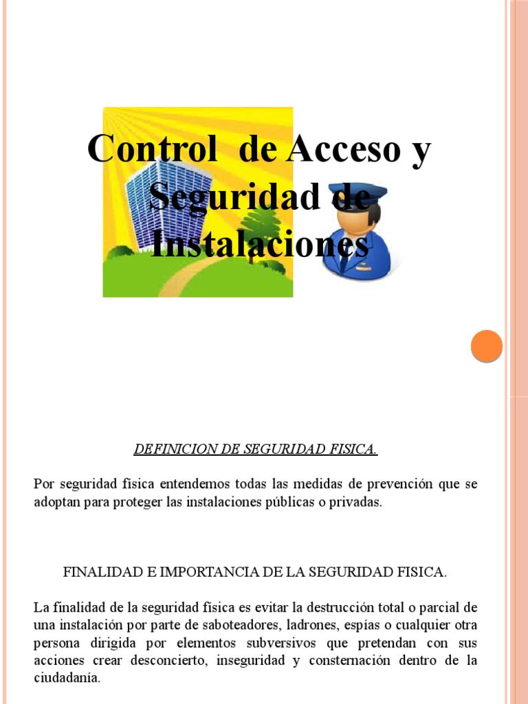 Control de Accesos en Seguridad Física | PDF | Valores