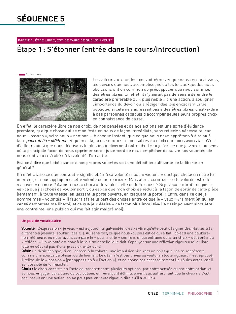 Philo Cours Liberte Pdf Liberte Nous