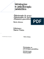 Atienza, M. (1987) - Estrategias en Psicoterapia Guestáltica. Psicoterapia de Grupo, Psicoterapia de Pareja, Dinámica Guestáltica. Buenos Aires. Nueva Visión.