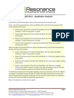 IIT-JEE 2011 - Qualitative Analysis v2