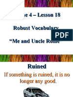 Theme 4 - Lesson 18 Robust Vocabulary