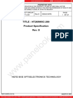 TITLE: HT260WXC-200 Product Specification Rev. O: Hefei Boe Optoelectronics Technology