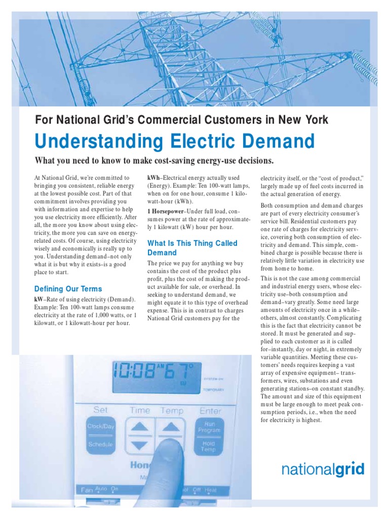 Understanding Electric Demand Charges | PDF | Watt | Electrical Grid