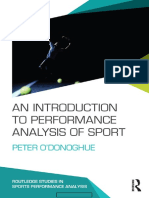 An Introduction To Performance Analysis of Sport
