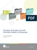 The Rise of Student Growth Portfolio Models in Tennessee: Division of Data and Research