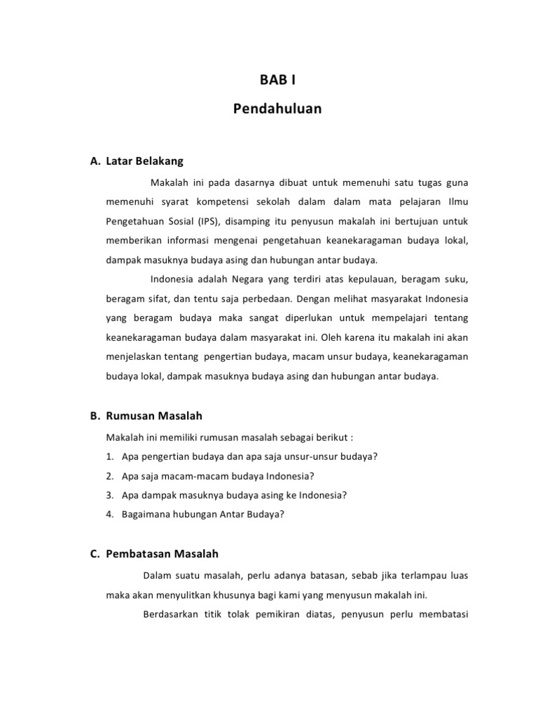 Budaya Lokal Dan Pengaruh Budaya Asing Pdf