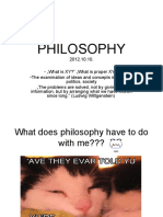 Philosophy - For Discussion of English Speaking Class