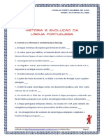 História e Evolução Da Língua Portuguesa - Exerc. v-F e Escolha Múltipla (Blog9 10-11) (1)