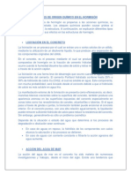 Lesiones químicas en el hormigón: lixiviación, agua de mar, carbonatación y ácidos