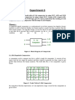 Experiment-5: 1) 1-Bit Magnitude Comparator