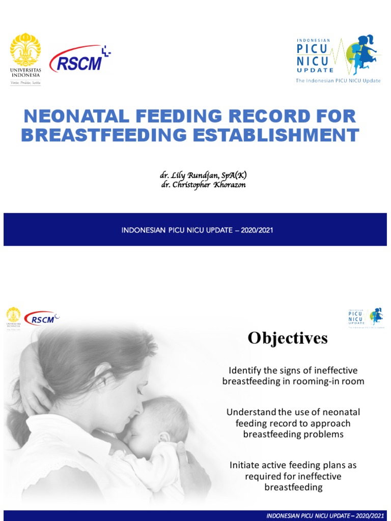 1.neonatal Feeding Record For Breastfeeding Establishtment - Lily ...