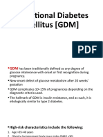 Gestational Diabetes Mellitus (GDM)