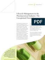 Lifecycle Management in The Pharmaceutical Industry