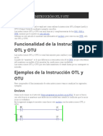 Instrucción Otl y Otu