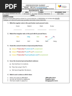 Diagnostic Test: Plan Educativo Aprendemos Juntos en Casa Ámbito Pedagógico Curricular