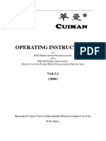 Cuiman Roots Pump Instruction Manual (Ver 2.1)
