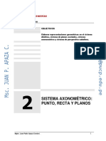 Geometría descriptiva sistemas axonométricos