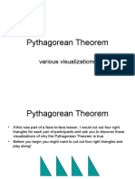 Pythagorean Theorem: Various Visualizations