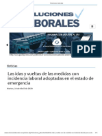 19 - Las Idas y Vueltas de Las Medidas Con Incidencia Laboral Adoptadas en El Estado de Emergencia