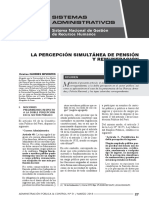 7 - Percepción Simultánea de Pensión y Remuneración