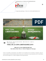 18- Final de La Copa Libertadores 2019