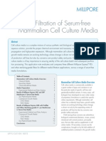 Filtration Membranes in Cell Culture